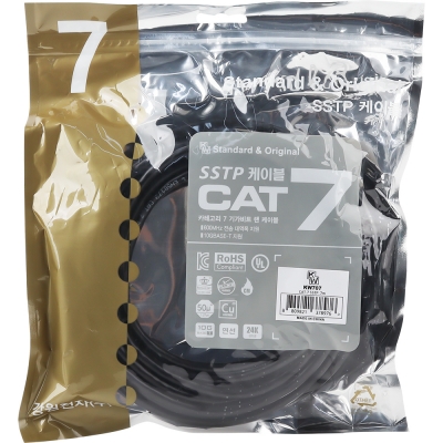 강원전자 KW CAT.7 SSTP 랜 케이블 7m KW707