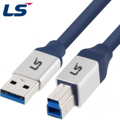 LS전선 USB3.0 슈퍼라이프사이클 High-Flex AM-BM 케이블 1m LS-UBB-30H-010