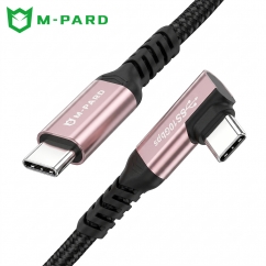 강원전자 엠파드 USB3.2 Gen2 C타입 100W 고속충전 꺾임 케이블 1m MP-MH240