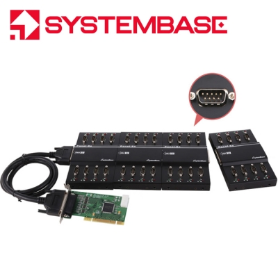 시스템베이스 PCI 32포트 RS422/485 시리얼카드 Multi-32/LPCI COMBO (DB9M)