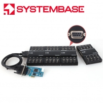 시스템베이스 PCI Express 32포트 RS422/485 시리얼카드 Multi-32/LPCIe COMBO (DB9F)