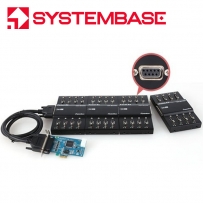 시스템베이스 PCI Express 32포트 RS232 시리얼카드 Multi-32/LPCIe RS232 (DB9F)