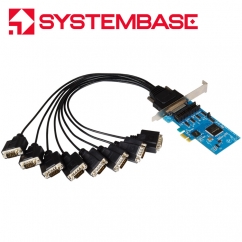 시스템베이스 PCI Express 8포트 RS422/485 시리얼카드 Multi-8C/LPCIe COMBO