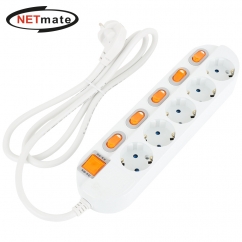 강원전자 넷메이트 SAFE 멀티탭 5구 개별 접지 5m NM-550SFS