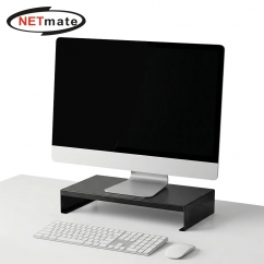 강원전자 넷메이트 다용도 메탈 받침대 400x240x80mm 블랙 NM-AM400BK