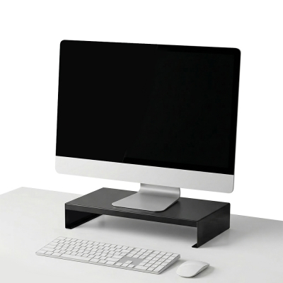 강원전자 넷메이트 다용도 메탈 받침대 400x240x80mm 블랙 NM-AM400BK