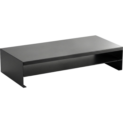 강원전자 넷메이트 다용도 2단 메탈 받침대, 560x260x125mm 블랙 NM-AM560BF