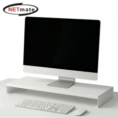 강원전자 넷메이트 울트라 와이드 메탈 받침대 900x400x80mm 화이트 NM-AM900WHG