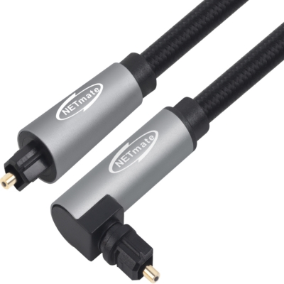 강원전자 넷메이트 디지털 광 오디오 각각 꺾임 케이블 10m NM-ATS100A