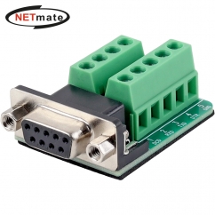 강원전자 넷메이트 DB9F / 9핀 터미널 블록 젠더 NM-DB9F06