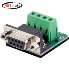 강원전자 넷메이트 DB9F / 4핀 터미널 블록 젠더 NM-DB9F08