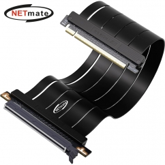 강원전자 넷메이트 PCI-E 5.0 라이저 케이블 300mm (블랙/180도) [EZDIY-FAB] NM-DPC2476