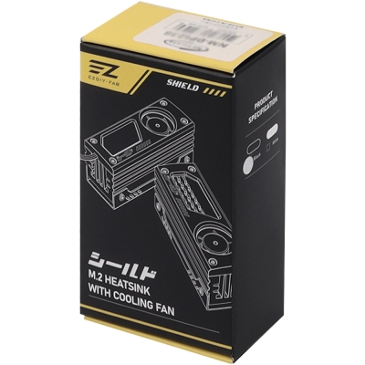 강원전자 넷메이트 M.2 SSD 알루미늄 방열판 (블랙) [EZDIY-FAB] NM-DPI236