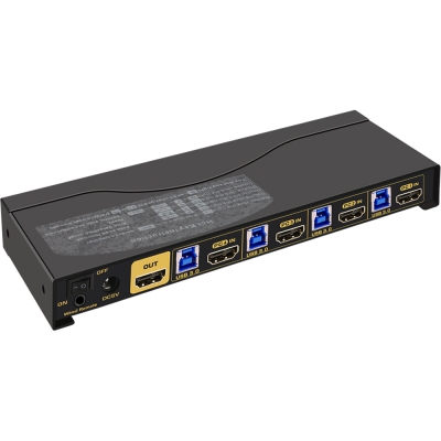 강원전자 넷메이트 8K 60Hz HDMI KVM 4:1 스위치(USB) NM-HK8604S