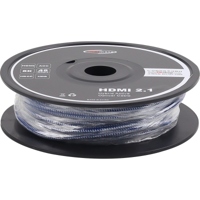 강원전자 넷메이트 HDMI2.1 Hybrid AOC 케이블 25m NM-HMP025