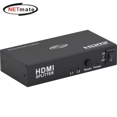 강원전자 넷메이트 4K 지원 HDMI 1:2 분배기
