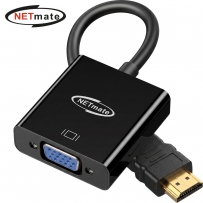 강원전자 넷메이트 HDMI to VGA(RGB) 컨버터, 전원 입력 NM-HV03AP