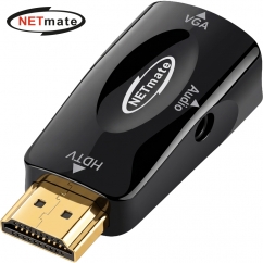 강원전자 넷메이트 HDMI to VGA(RGB) 컨버터, 오디오 출력 NM-HV04AS