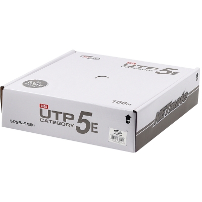 강원전자 넷메이트 CAT.5E UTP 케이블 100m (연선/그레이) NM-L5710GY
