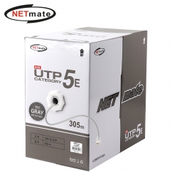 강원전자 넷메이트 CAT.5E UTP 케이블 305m (연선/그레이) NM-L5730GY