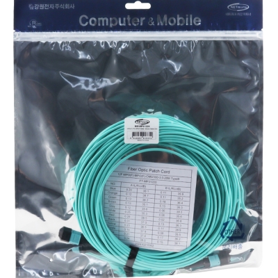 강원전자 넷메이트 OM3 12C MPO 광점퍼코드 20m NM-MP31220
