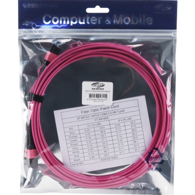 강원전자 넷메이트 OM4 8C MPO 광점퍼코드 5m NM-MP4805
