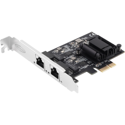 강원전자 넷메이트 PCI Express 듀얼 2.5G 멀티 기가비트 랜카드(슬림PC겸용) NM-PL252