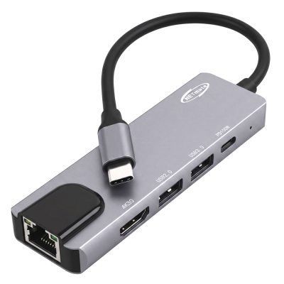 강원전자 넷메이트 USB Type C 5 in 1 멀티 허브 NM-PMH501