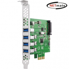 강원전자 넷메이트 USB3.0 4포트 PCI Express 카드, 슬림PC겸용 NM-PU34V