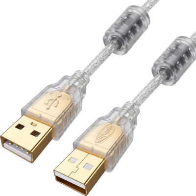 강원전자 넷메이트 프리미엄 USB2.0 AM-AM 투명 케이블 1.5m NM-PUA215S