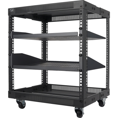 강원전자 넷메이트 조립식 오픈 허브랙, 블랙 NM-S650FRB