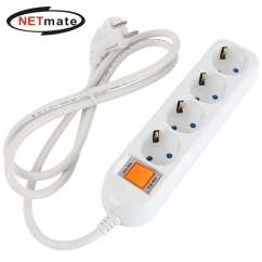 강원전자 넷메이트 SAFE 멀티탭 4구 접지 3m NM-SF430