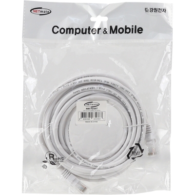 강원전자 넷메이트 CAT.6 UTP 랜 케이블 7m (화이트) NM-TC607
