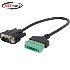 강원전자 넷메이트 DB9M / 8핀 터미널 블록 케이블 젠더 NM-TG14