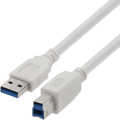 강원전자 넷메이트 USB3.0 AM-BM 케이블 1m (화이트) NM-TUB310