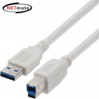 강원전자 넷메이트 USB3.0 AM-BM 케이블 3m (화이트) NM-TUB330