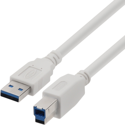강원전자 넷메이트 USB3.0 AM-BM 케이블 3m (화이트) NM-TUB330