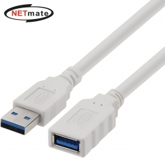 강원전자 넷메이트 USB3.0 연장 AM-AF 케이블 0.3m (화이트) NM-TUF303