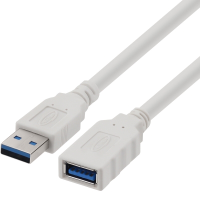 강원전자 넷메이트 USB3.0 연장 AM-AF 케이블 0.3m (화이트) NM-TUF303