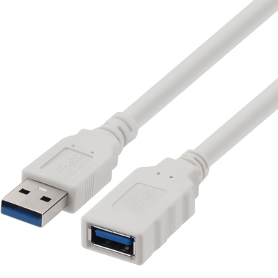 강원전자 넷메이트 USB3.0 연장 AM-AF 케이블 1m (화이트) NM-TUF310