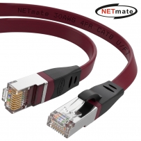 강원전자 넷메이트 CAT.8 STP FLAT 랜 케이블 1m NM-U810DF