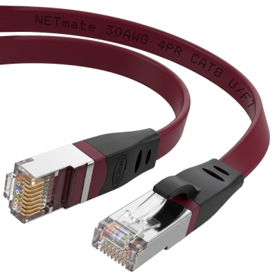 강원전자 넷메이트 CAT.8 STP FLAT 랜 케이블 1m NM-U810DF