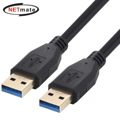 강원전자 넷메이트 USB3.0 AM-AM 케이블 0.5m (블랙) NM-UA305BKZ