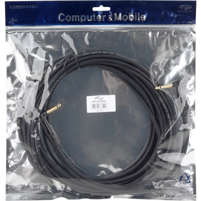 강원전자 넷메이트 TS(5.5 Mono) 마이크 양쪽 꺾임 케이블 10m NMC-AU510BAA
