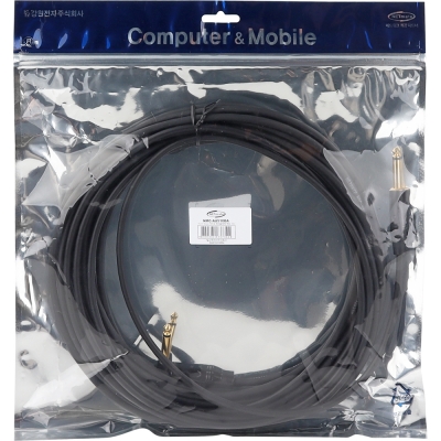 강원전자 넷메이트 TS(5.5 Mono) 마이크 꺾임 케이블 10m NMC-AU510BA