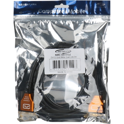 강원전자 넷메이트 DVI-D 듀얼 Gold Metal 케이블 3m NMC-DD30GZ