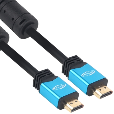 강원전자 넷메이트 8K 60Hz HDMI 2.0 Blue Metal 케이블 0.5m NMC-HM005BZ