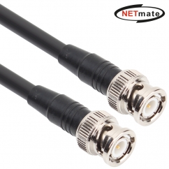 강원전자 넷메이트 RG-59 BNC-BNC 고주파 동축 케이블(주석도금 연동선/6합/75ohm) 1m NMC-RG5901