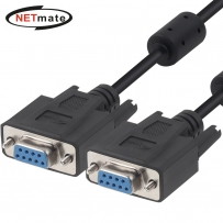 강원전자 넷메이트 9핀 F/F NULL MODEM 케이블 10m (블랙) NMC-SFF100B