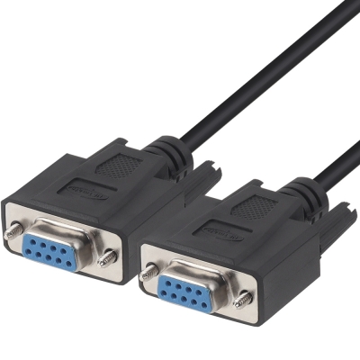 강원전자 넷메이트 9핀 F/F NULL MODEM 케이블 3m (블랙) NMC-SFF30B